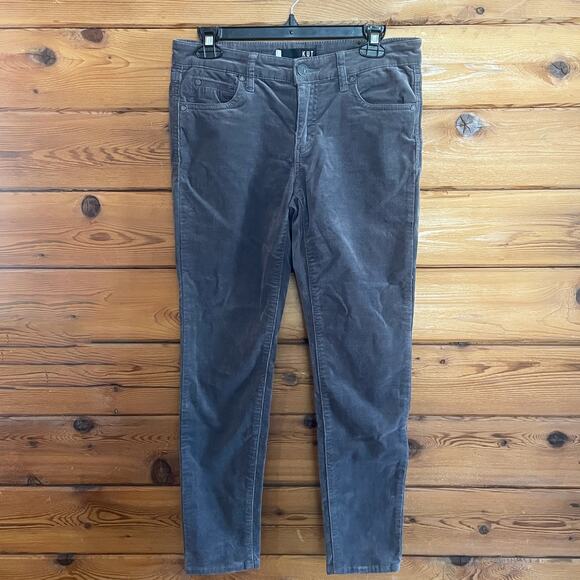 Kut From the Kloth Diana Jeans Gray Corduroy Size 4P - Picture 1 of 8